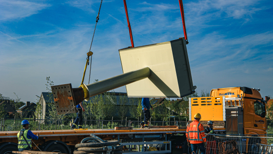 Fietsbrug Menen © De Vlaamse Waterweg / Westshot 